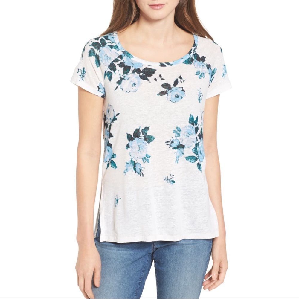 ✨ Lucky Brand Floral-Print T-Shirt✨